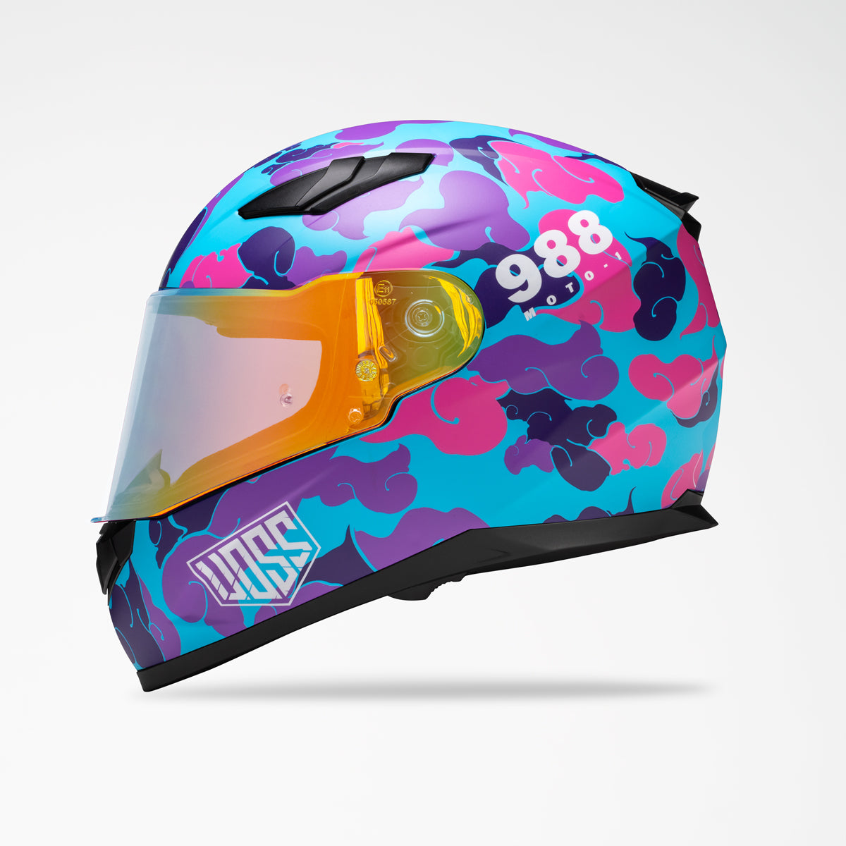 Voss 988 Moto-1 Pink Camo Helmet