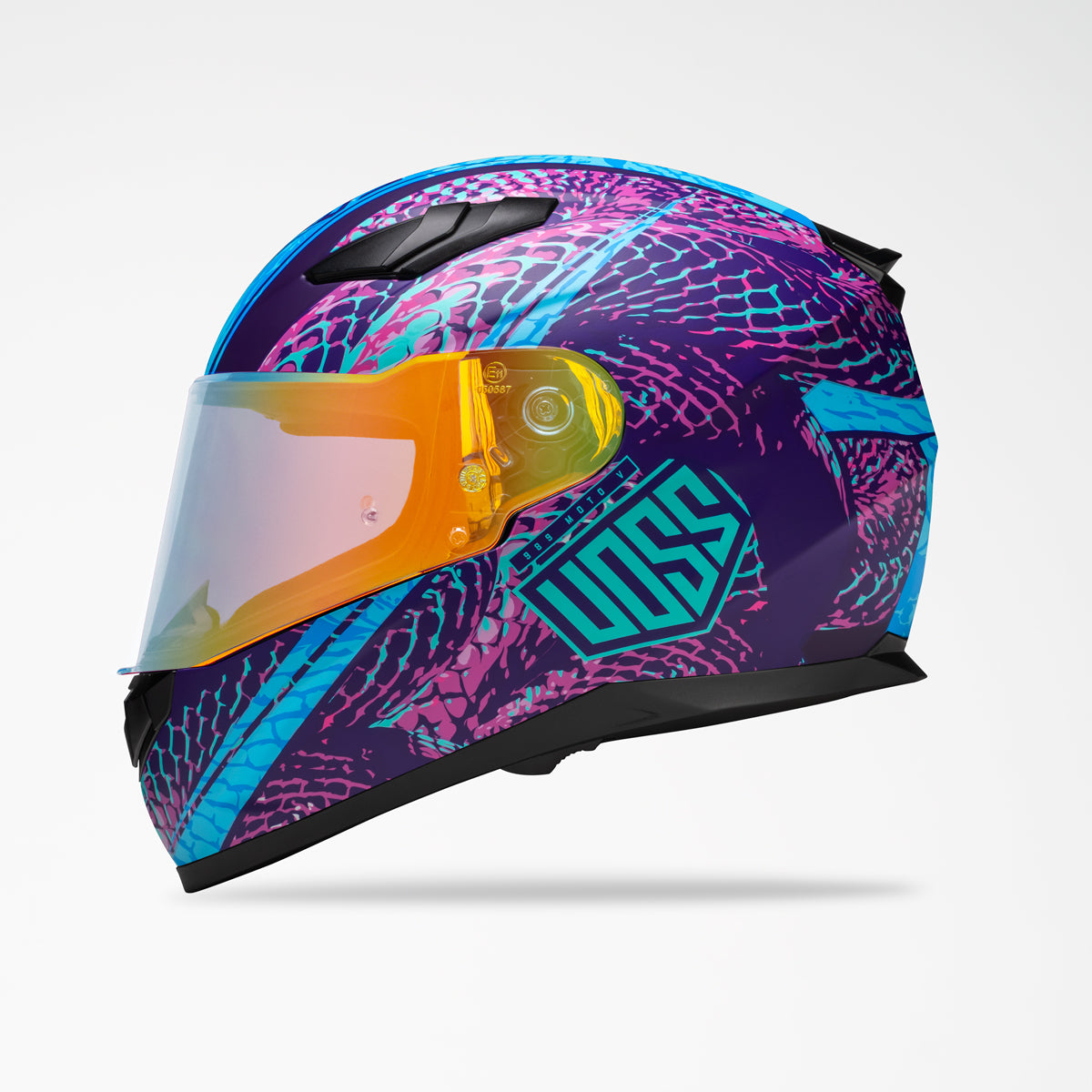 Voss 988 Moto-1 Purple Haze Serpienti Helmet
