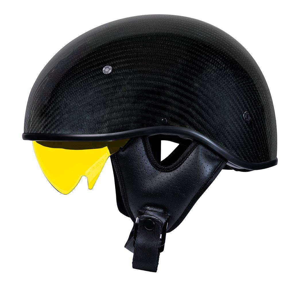 Voss 707Cf Cruise Gloss Black Half Helmet