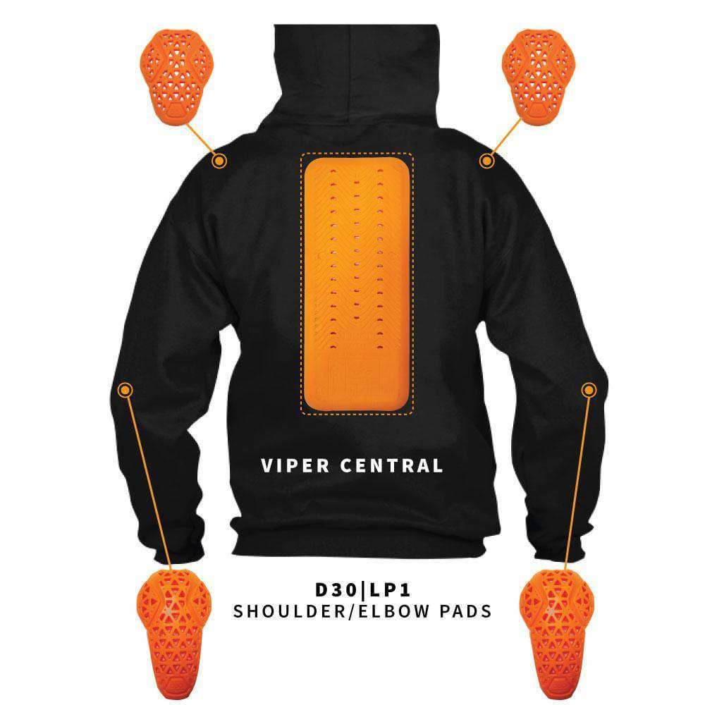 VOSS ARMOURED RIDING HOODIE WITH D30 ARMOUR - ARAMID / STEEL SKIN - Voss Helmets