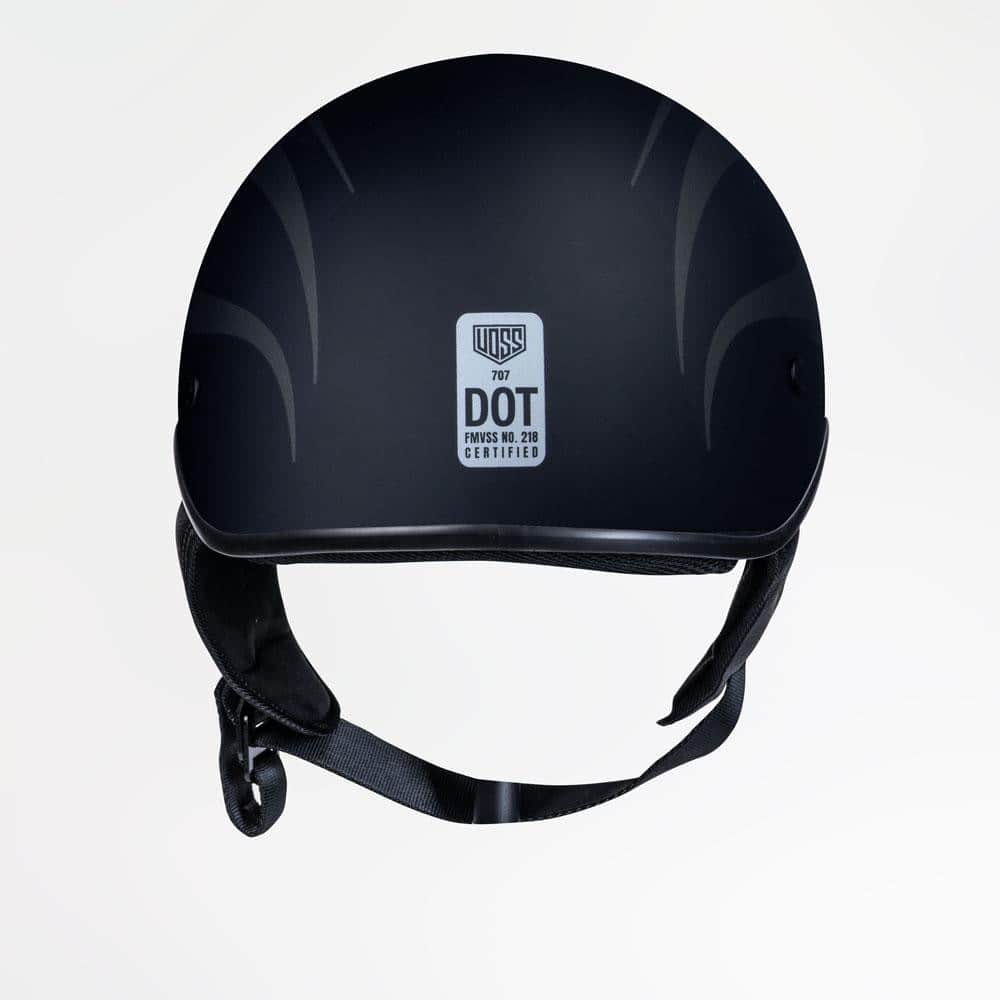Voss 707Frp Two-Tone Tribal Half Helmet