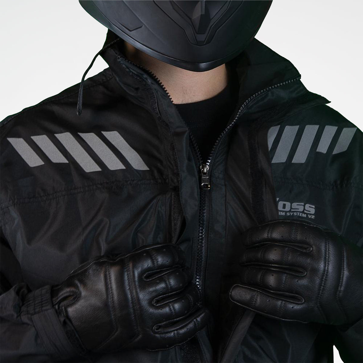 Voss V3 Storm System Raingear Black/Silver Jacket